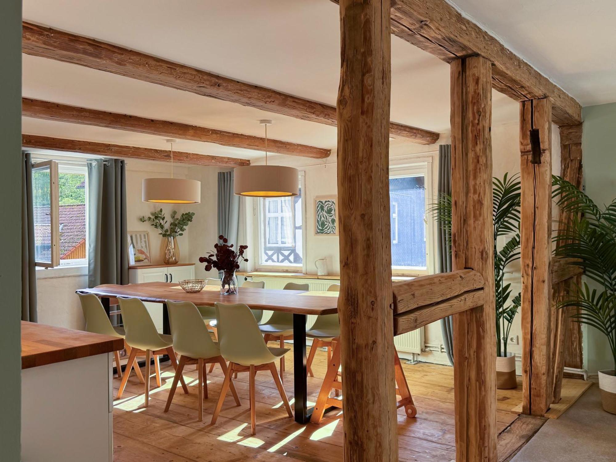 ターレ Haus Ludwig - Saniertes Fachwerkhaus Im Harz - 12 Personenヴィラ エクステリア 写真